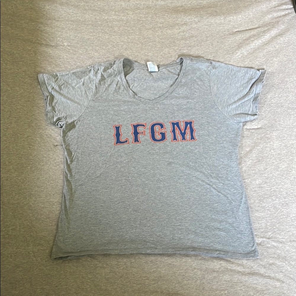 Gray NY Mets Women's Tee